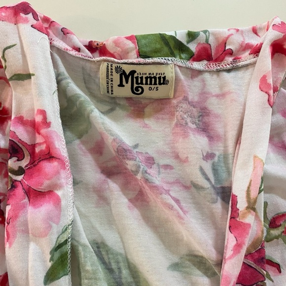 Show Me Your MuMu Floral Robe - Pink and Green - Picture 4 of 6